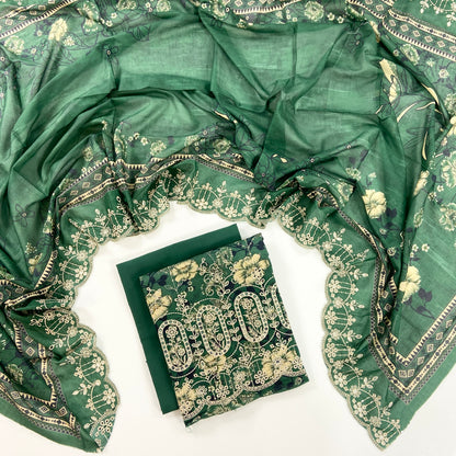 Almeerah By Anaya Noor Digital and Emb Lawn Booring Daman 3PC