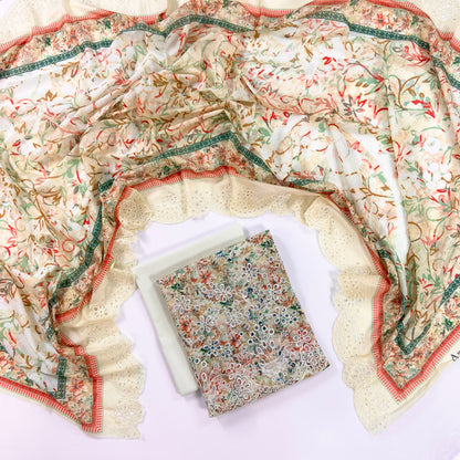 Almeerah By Anaya Noor Digital and Emb Lawn Booring Daman 3PC