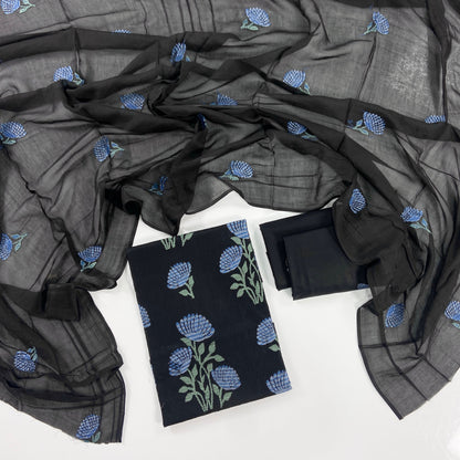 Bareeze Plain Emb Lawn With Slub Voile Dupatta 3PC