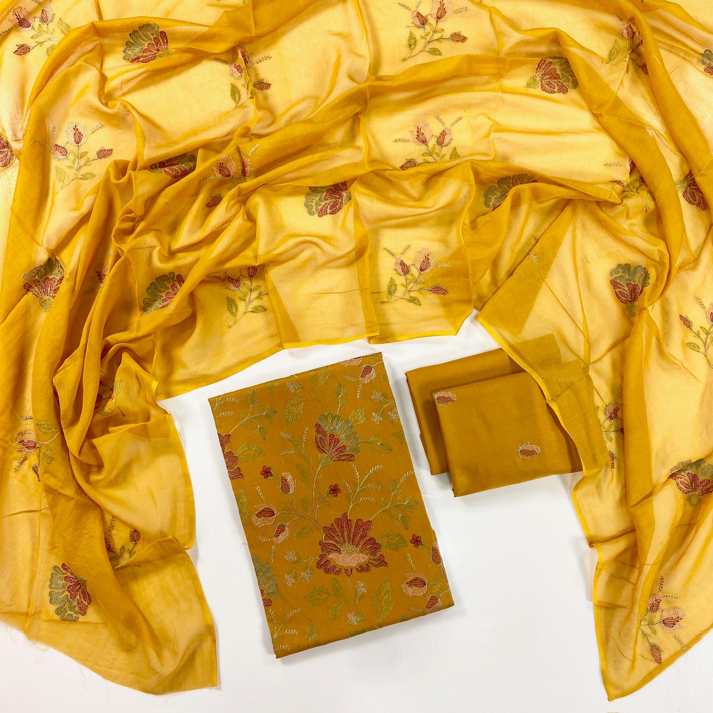 Bareeze Plain Emb Lawn With Slub Voile Dupatta 3PC