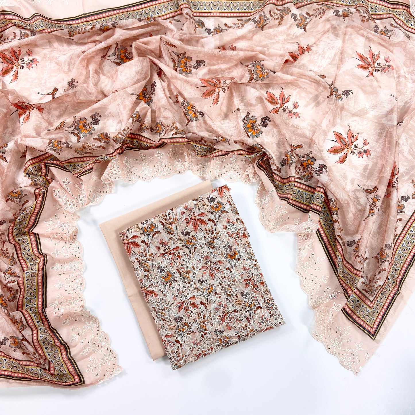 Almeerah By Anaya Noor Digital and Emb Lawn Booring Daman 3PC