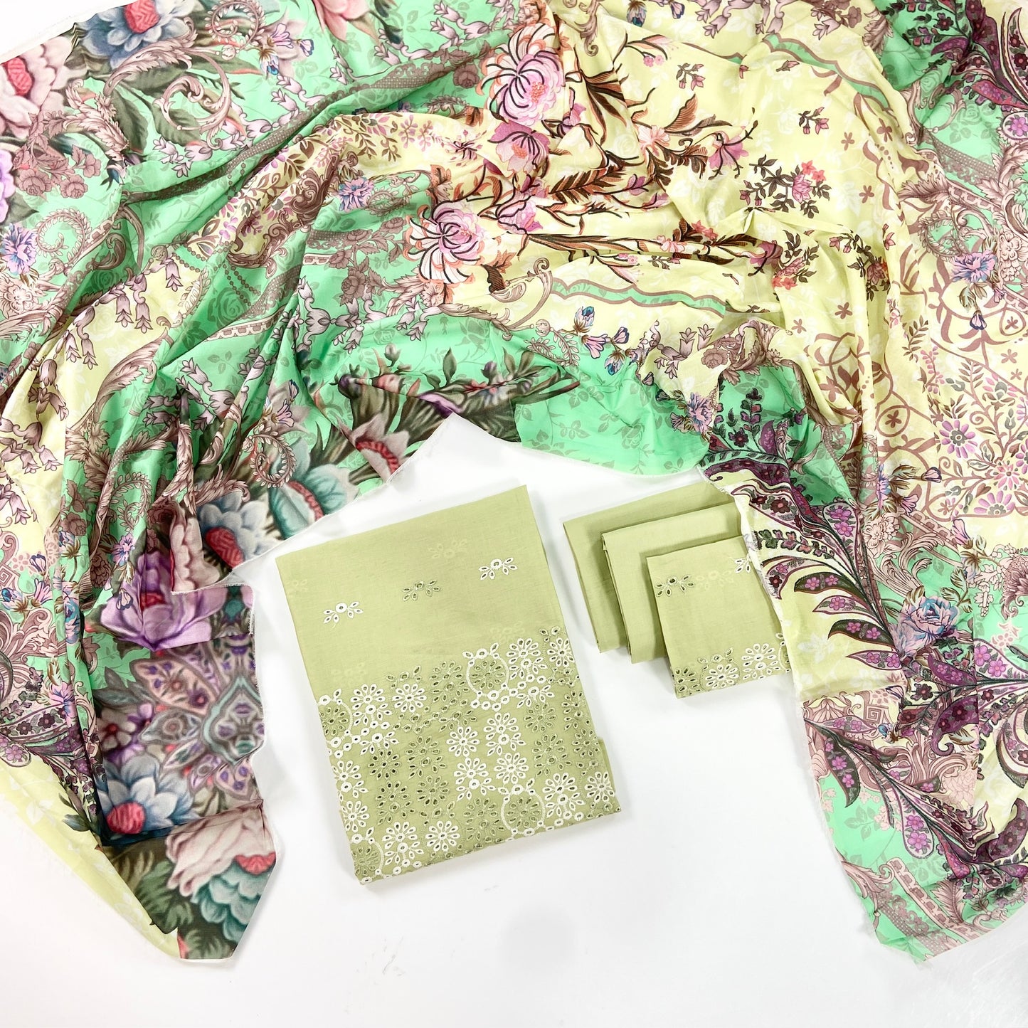 Image Plain Embroidered Lawn 3PC