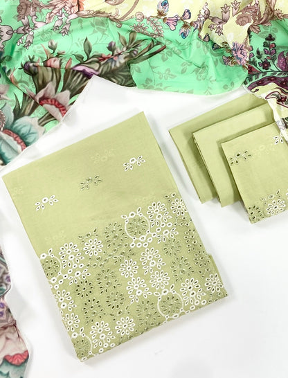 Image Plain Embroidered Lawn 3PC