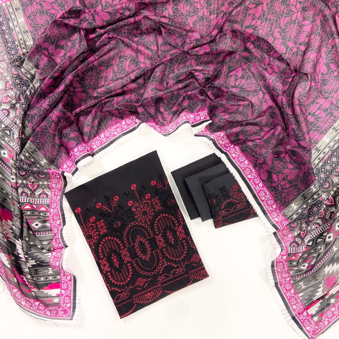 Image Plain Embroidered Lawn 3PC