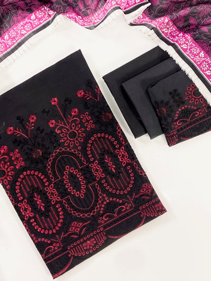 Image Plain Embroidered Lawn 3PC