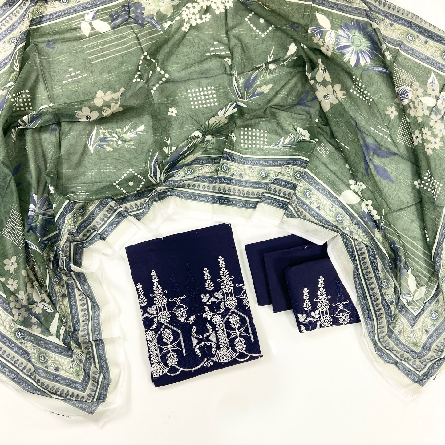 Image Plain Embroidered Lawn 3PC
