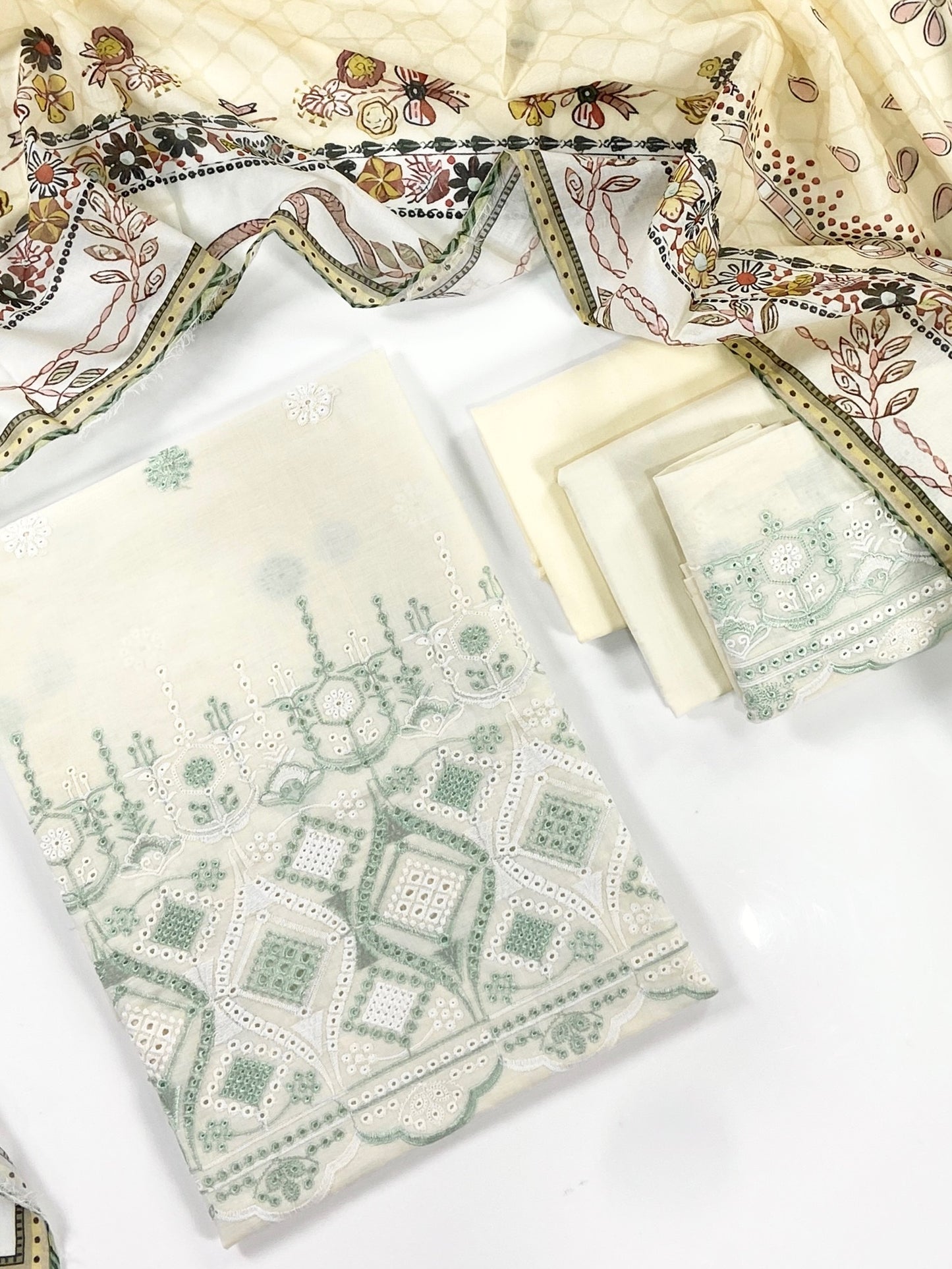 Image Plain Embroidered Lawn 3PC