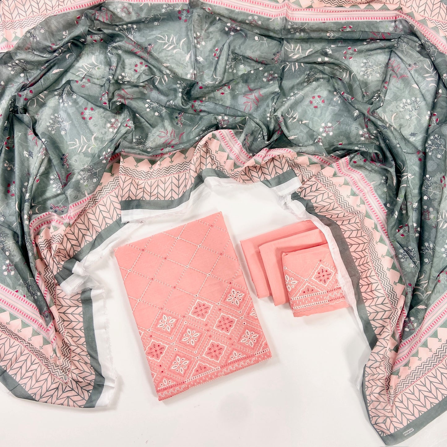 Image Plain Embroidered Lawn 3PC