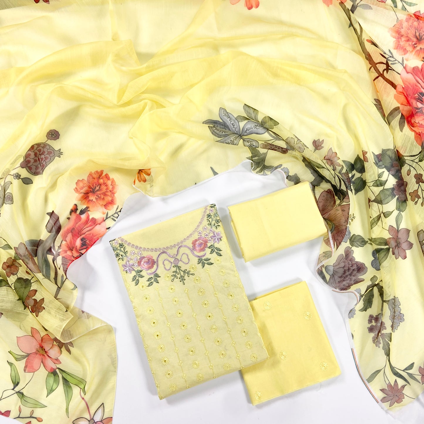 Sobia Nazir Full Emb Lawn With Emb Patches 3PC