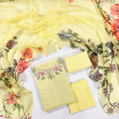 Sobia Nazir Full Emb Lawn With Emb Patches 3PC