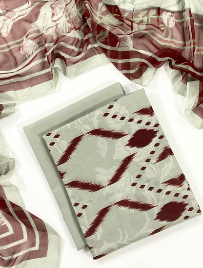 Jewel Series By Monal Digital Printed Lawn 3PC