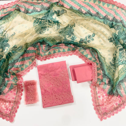 Morocco By Anaya Noor Emb Chickenkari Lawn 3PC