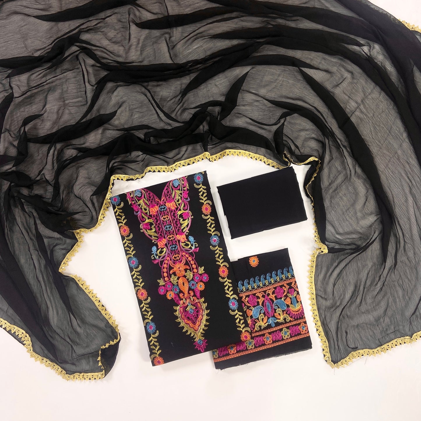 Tawakkal Plain Embroidered Lawn 3PC