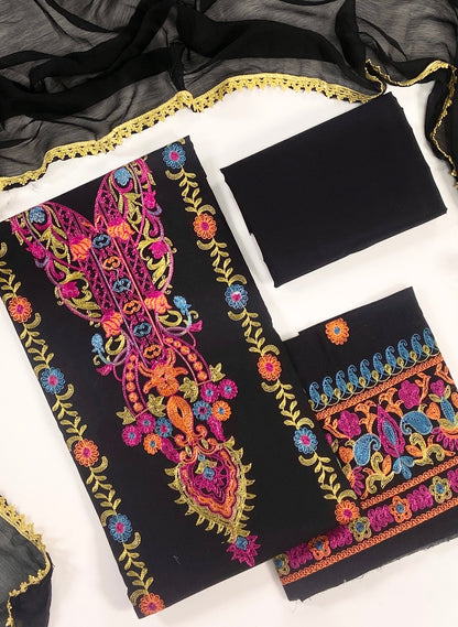 Tawakkal Plain Embroidered Lawn 3PC