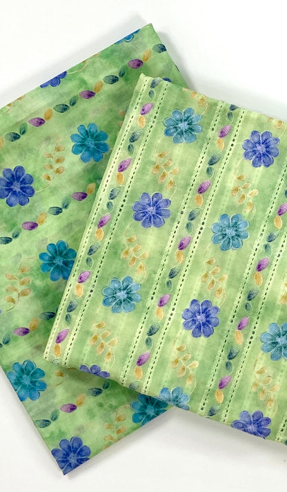 Imported Chikenkari Digital Lawn 2PC