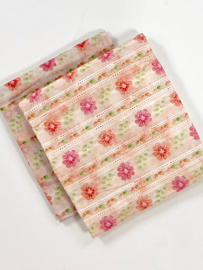 Imported Chikenkari Digital Lawn 2PC