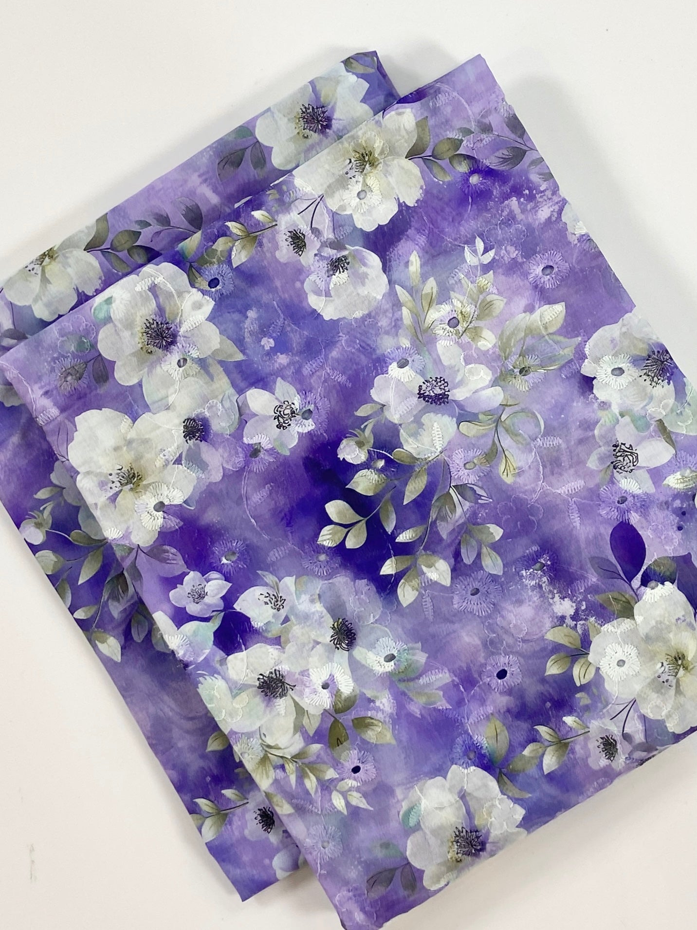 Imported Chikenkari Digital Lawn 2PC