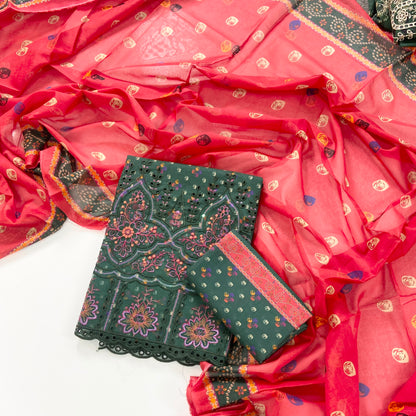Aks-e-Noor By Anaya Noor Emb Laser-Cut Lawn 3PC