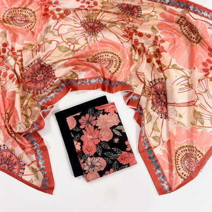 Alkaram Spring Summer Digital Printed Lawn 3PC