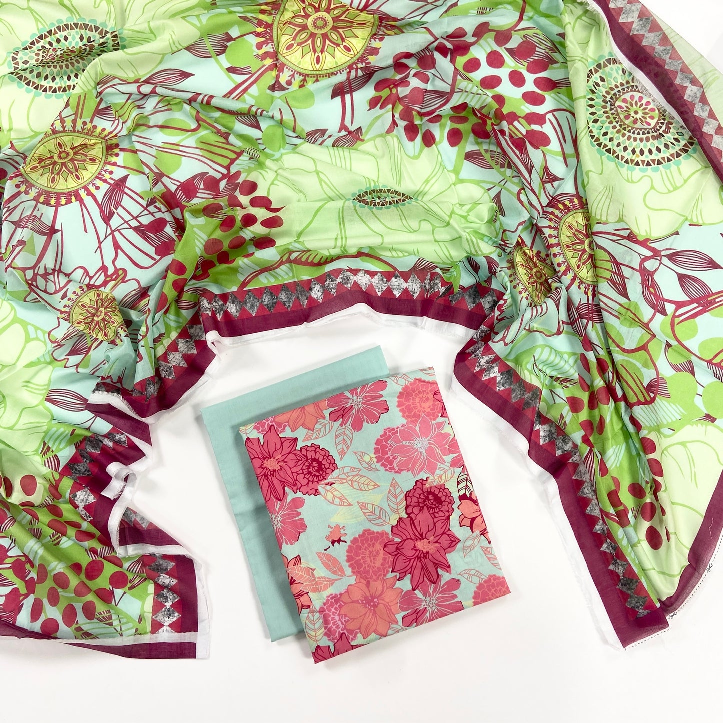 Alkaram Spring Summer Digital Printed Lawn 3PC
