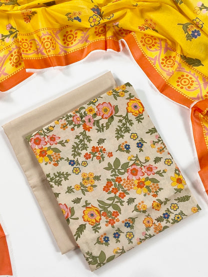 Alkaram Spring Summer Digital Printed Lawn 3PC