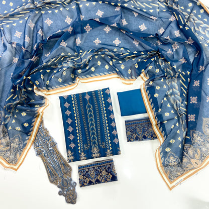 Maahru By Anaya Noor Digital Printed Lawn With Patches 3PC