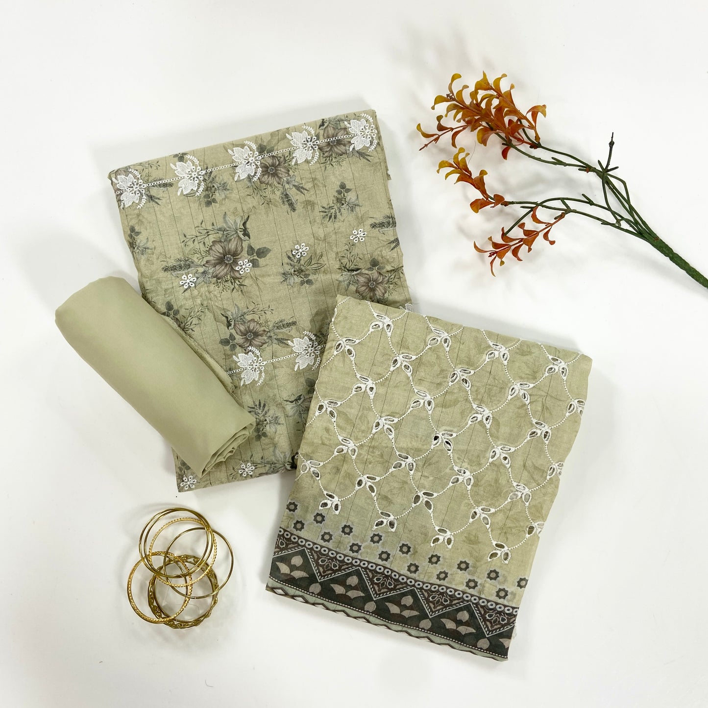 Sapphire Digital Printed & Emb Lawn 3PC