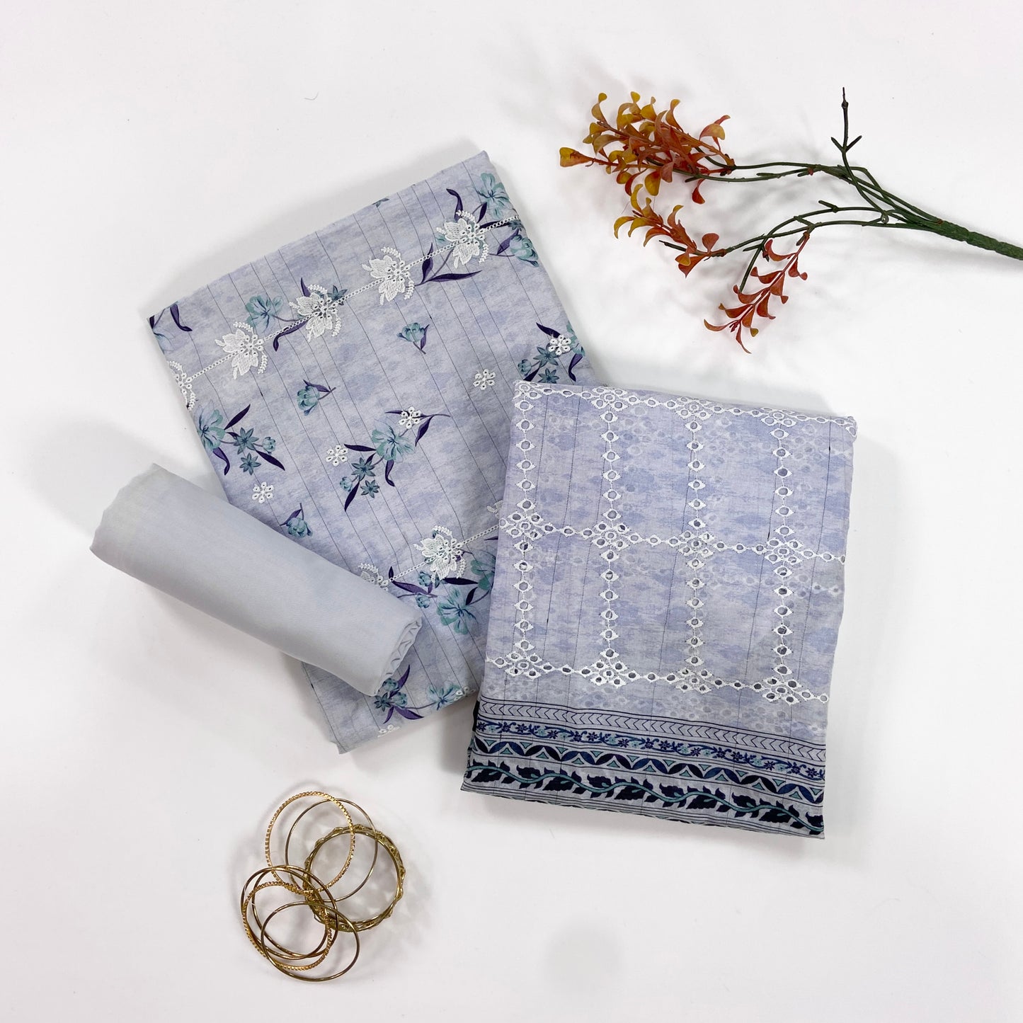Sapphire Digital Printed & Emb Lawn 3PC