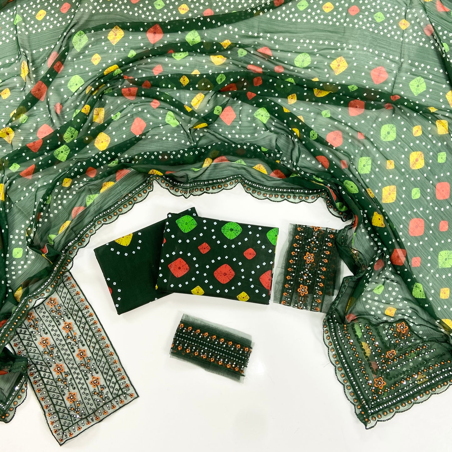 Aneelas Embroiderd & Digital Printed Lawn 3PC