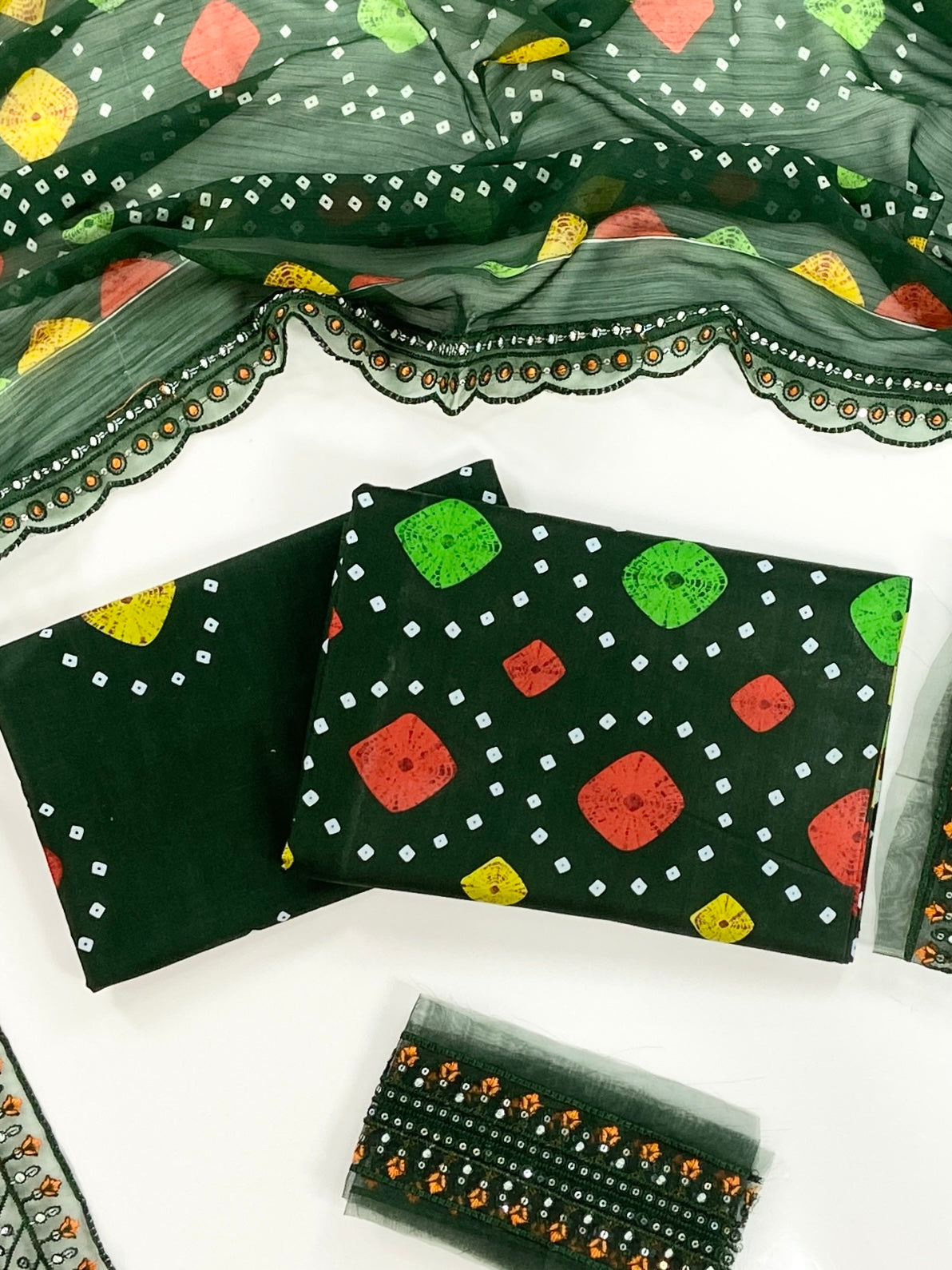 Aneelas Embroiderd & Digital Printed Lawn 3PC