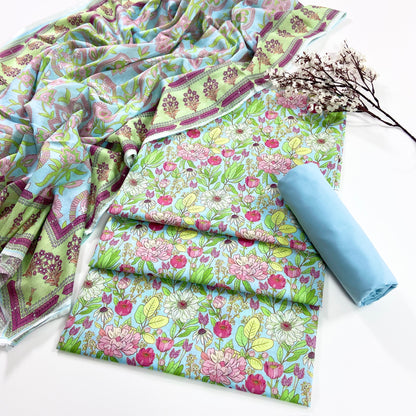 Mashaim Digital Printed Lawn 3PC