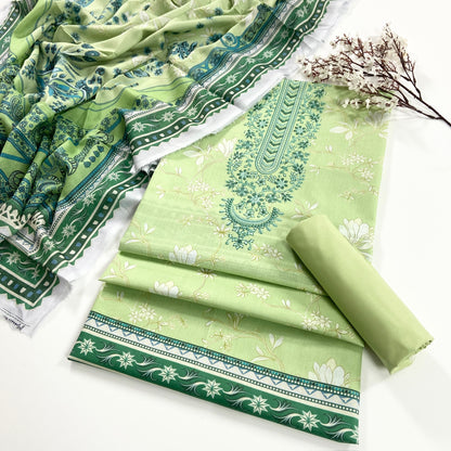Mashaim Digital Printed Lawn 3PC
