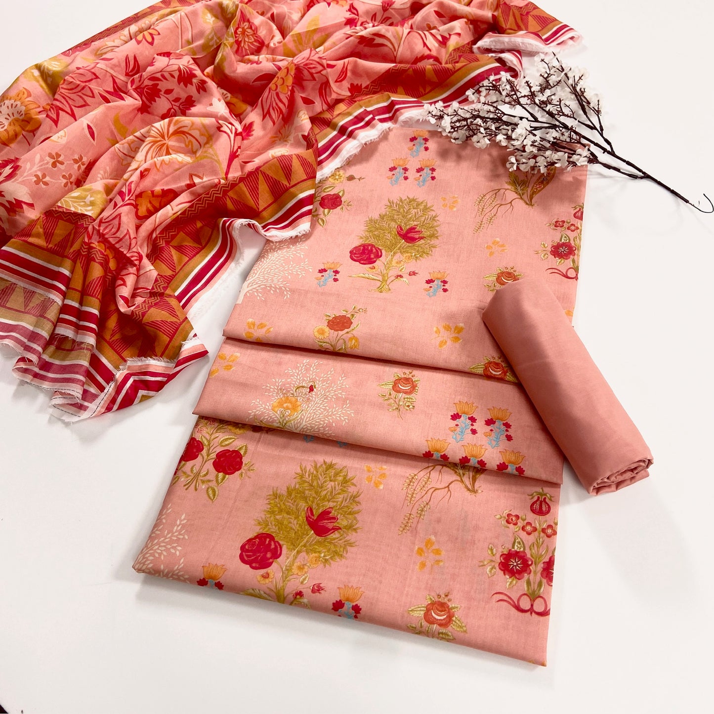 Mashaim Digital Printed Lawn 3PC