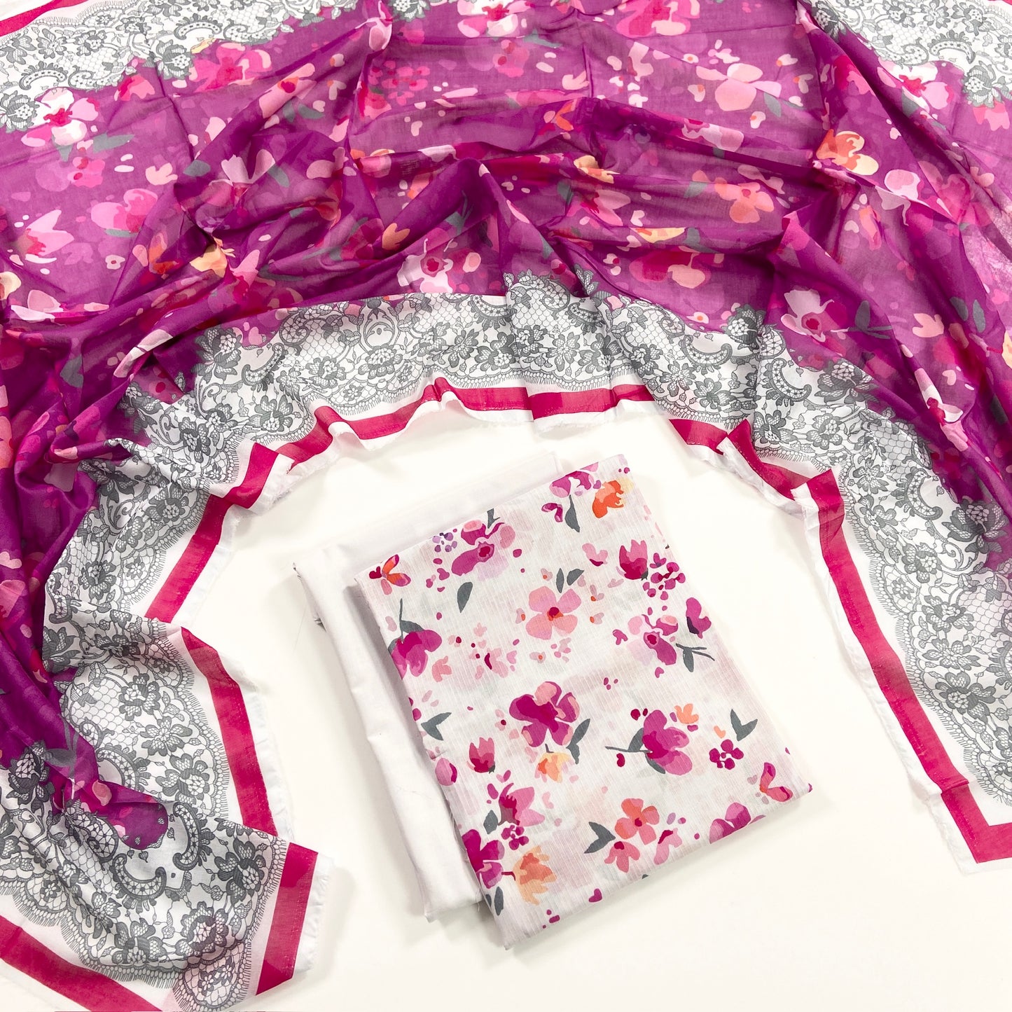 Gul Ahmed Printed Bana Dora Lawn 3PC