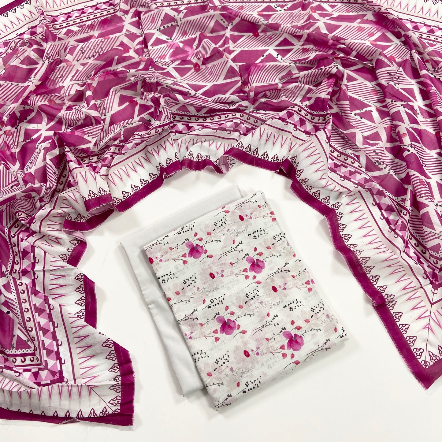 Gul Ahmed Printed Bana Dora Lawn 3PC
