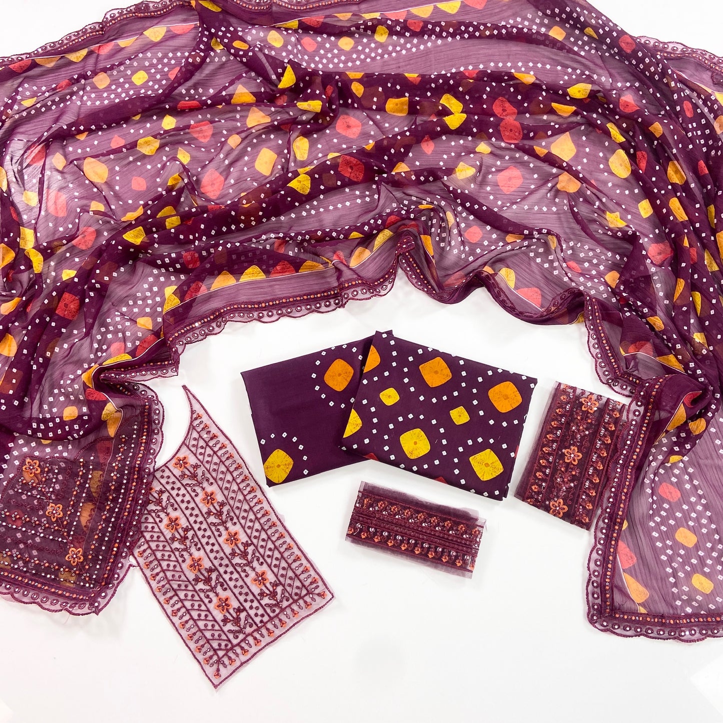 Aneelas Embroiderd & Digital Printed Lawn 3PC