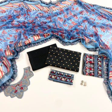 Sobia Nazir Embroiderd & Digital Printed Lawn 3PC