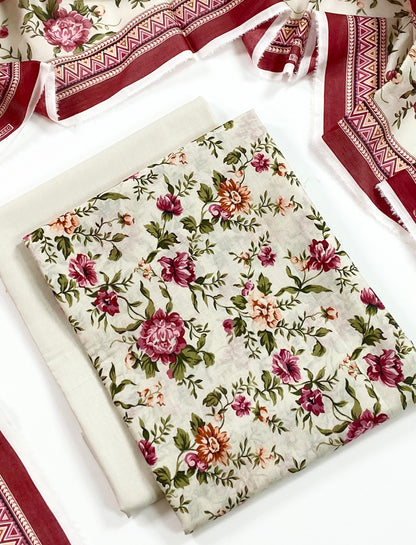 Bin Saeed Digital Printed Lawn 3PC