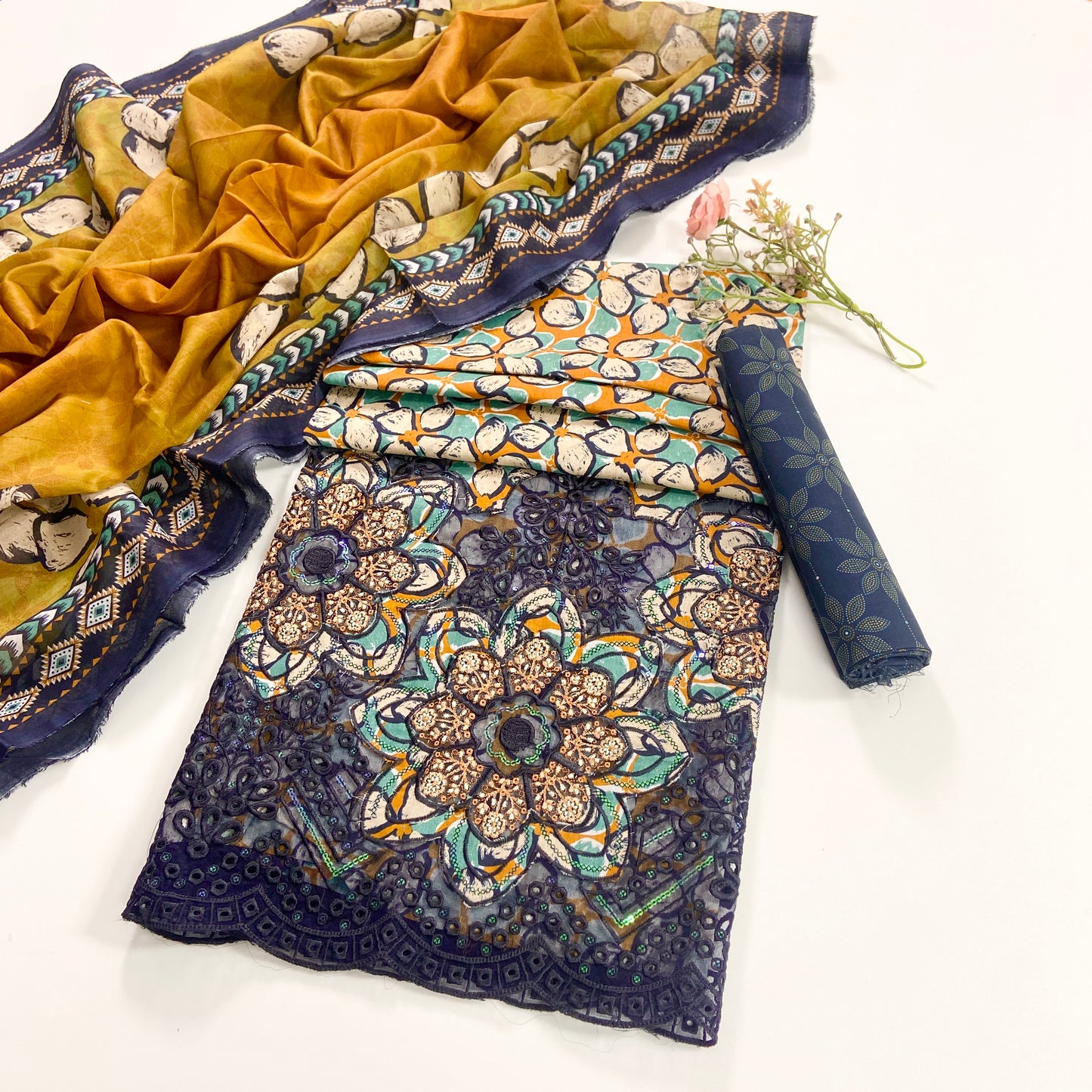 Mehwar By Anaya Noor Laserkari Emb & Printed Lawn 3PC