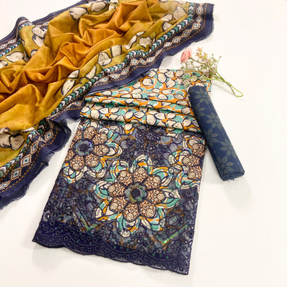 Mehwar By Anaya Noor Laserkari Emb & Printed Lawn 3PC