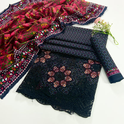 Mehwar By Anaya Noor Laserkari Emb & Printed Lawn 3PC