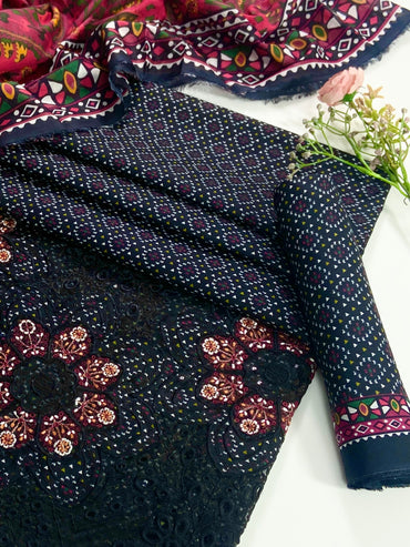 Mehwar By Anaya Noor Laserkari Emb & Printed Lawn 3PC