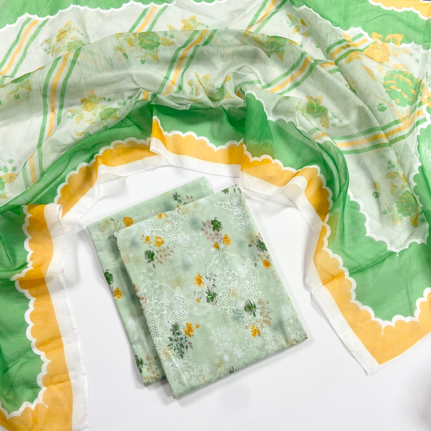 Imported Emb Chickenkari Lawn 3PC