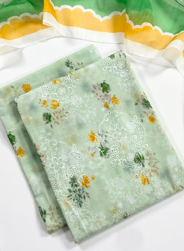 Imported Emb Chickenkari Lawn 3PC