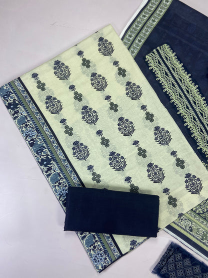 Gull-e-Noor By Anaya Noor Prints & Emb Patch Lawn 3-PC