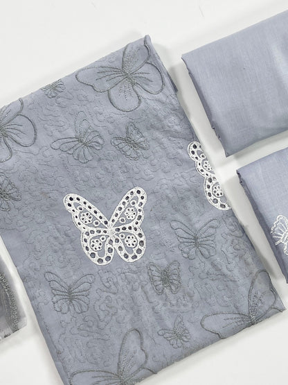 Maria B Butterfly Emb Lawn Shirt & Trouser 2PC