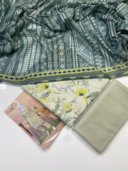 Almeerah Printed Lawn 3-PC