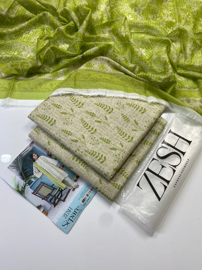 Zesh Airjet Printed Lawn 3-PC