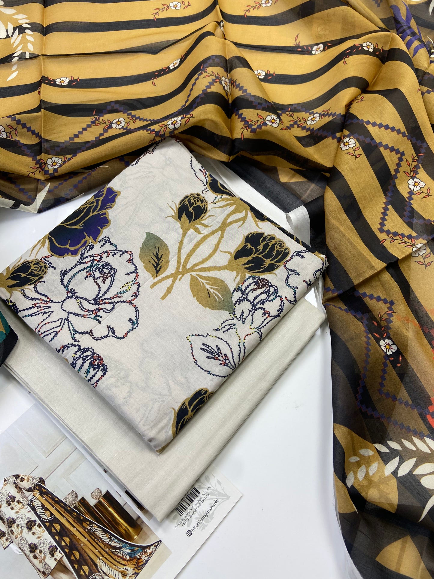 Feroza By Anaya Noor Printed Lawn 3-PC