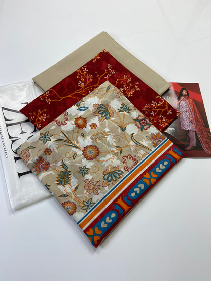 Zesh Airjet Printed Lawn 3-PC
